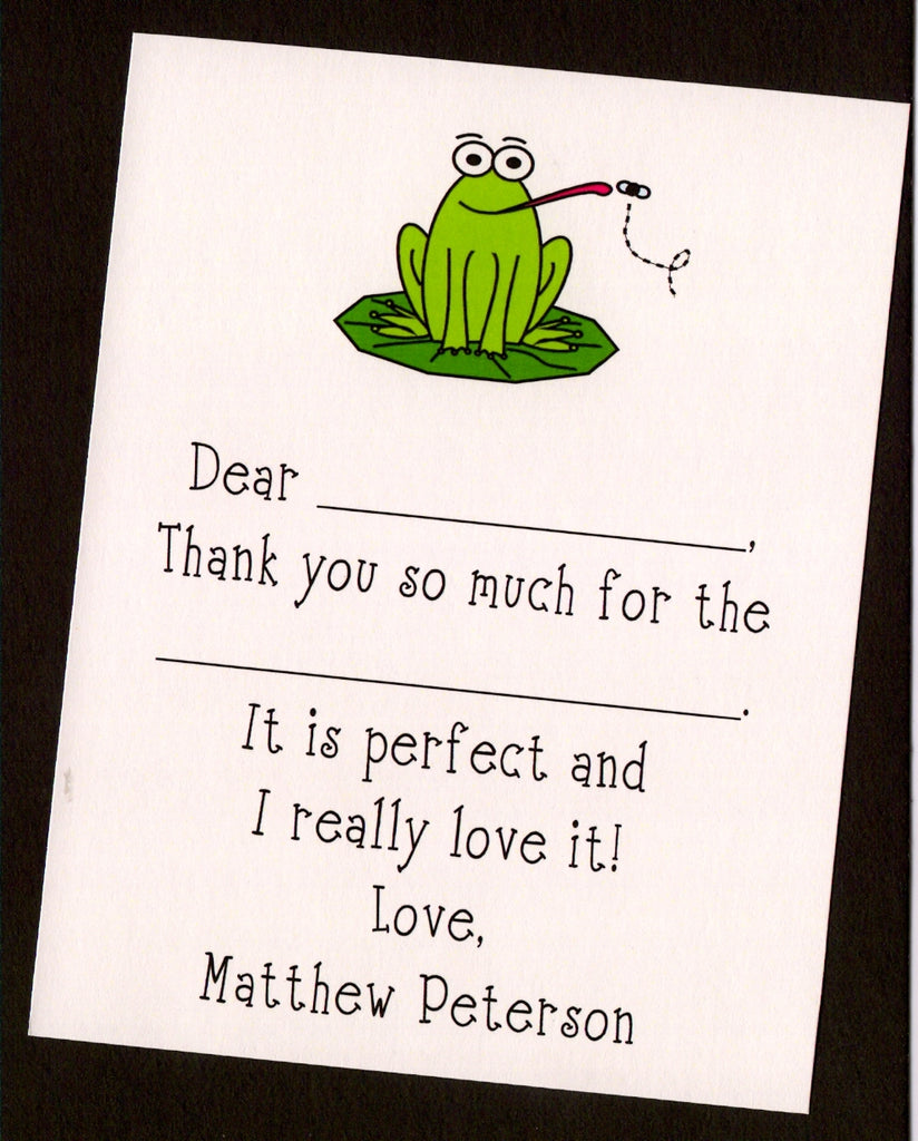 Frog Prince: Funny Thank You Greeting Card - Frog