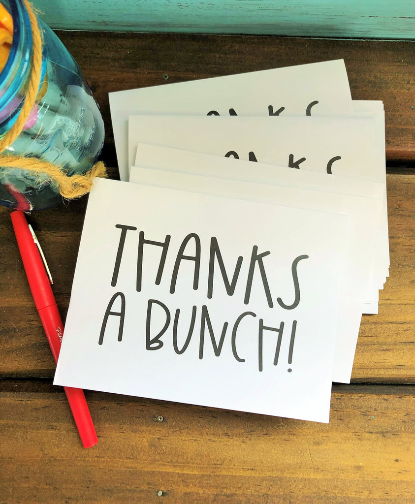 Thanks A Bunch Note Cards Doodlebugspaper 1925