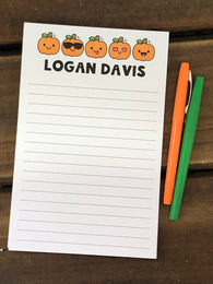 Pumpkin Emojis Personalized Notepad