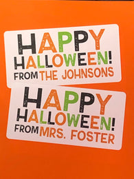 Spooky Happy Halloween Stickers