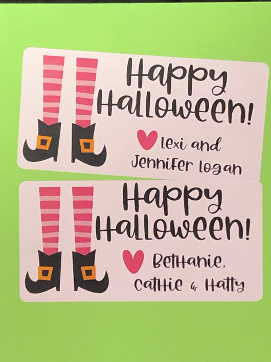 Witch’s Feet Halloween Stickers