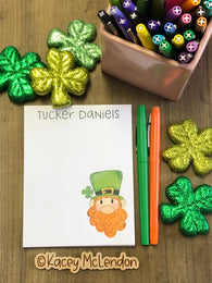 St. Patrick's Day Leprechaun Small Notepad