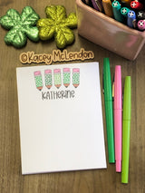 St. Patrick's Day Pencils Small Notepad