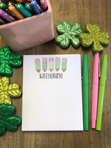 St. Patrick's Day Pencils Small Notepad