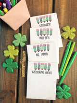 St. Patrick's Day Pencils Small Notepad