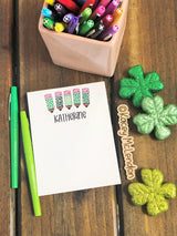 St. Patrick's Day Pencils Small Notepad