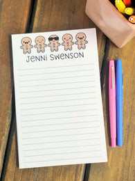 Gingerbread Emoji Personalized Notepad