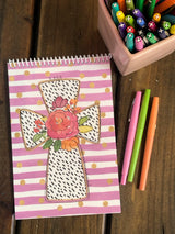 Cross with Flowers Notebook