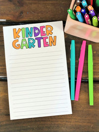 RTS: Kindergarten with Flower Centers Large Notepad