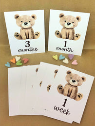 Teddy Bears Baby Milestone Cards