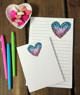 Leopard Heart Notepad Set