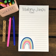 Rainbow Personalized Notepad