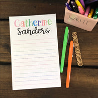 Sketch Rainbow Name Personalized Notepad