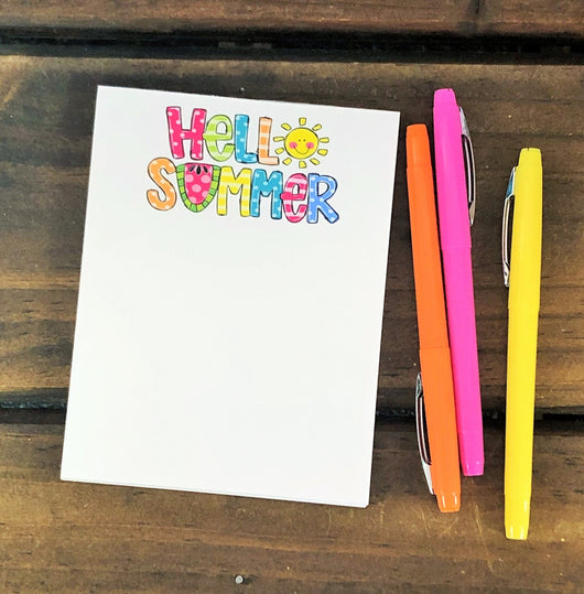 RTS: Hello Summer Small Notepad