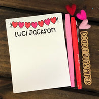 Valentine Bunting Small Notepad